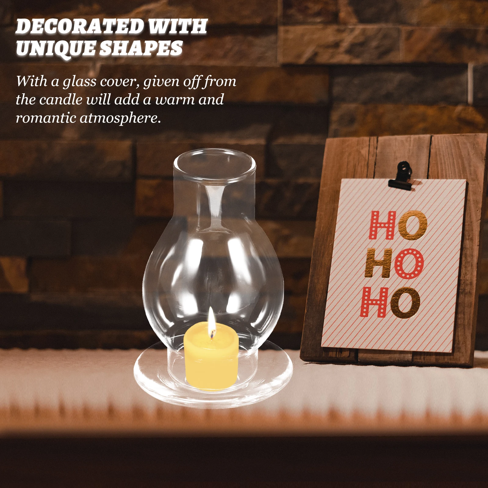 

1Set Windproof Holder Glass Tea Light Holder Kit for Table Centerpiece Decor Wedding Events Home Decoration