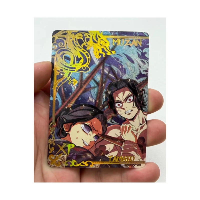 Japanese Anime Demon Slayer DS-07 XP Characters Akaza Kibutsuji Muzan Ubuyashiki Kiriya Latest Version Collectible Cards