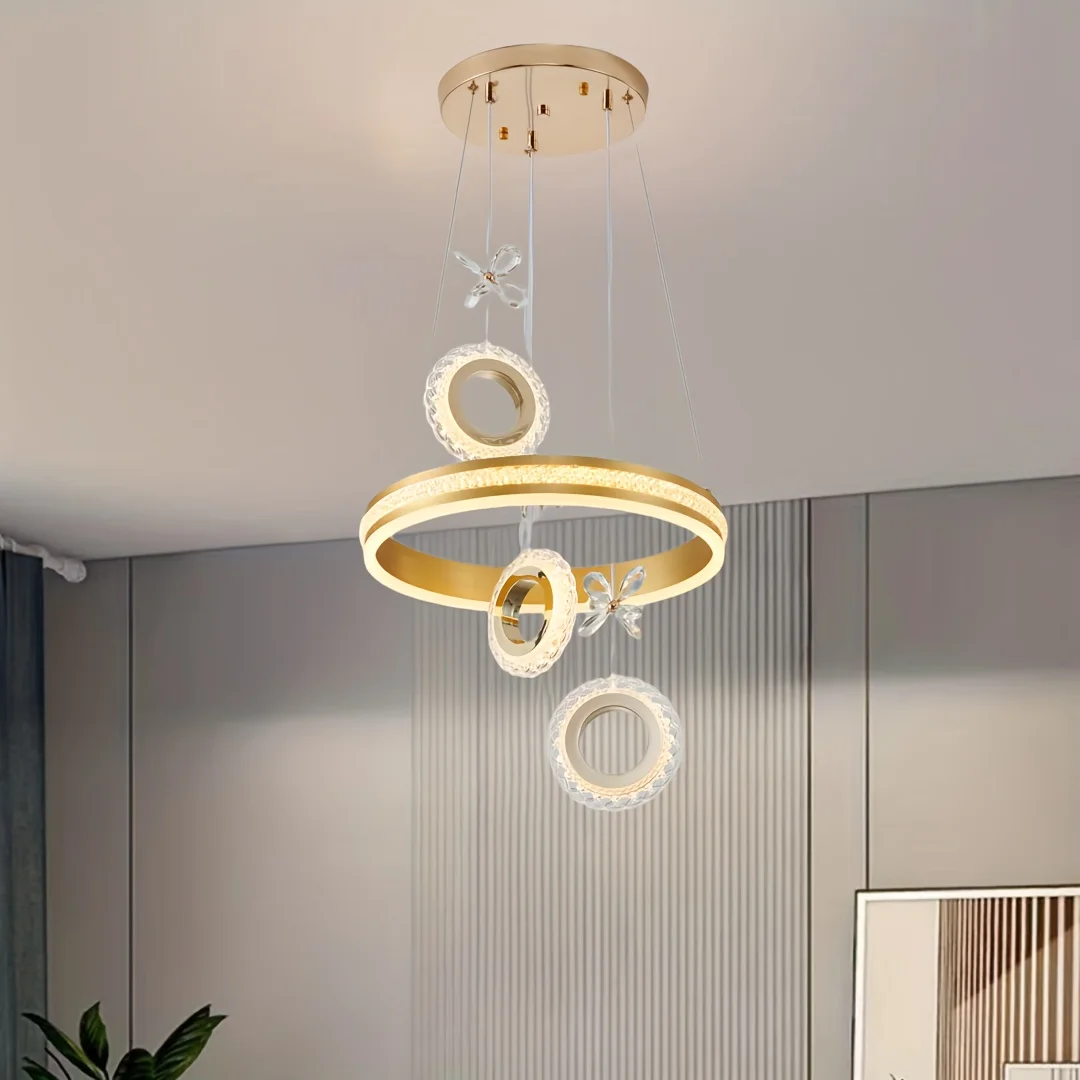 

Nordic Luxury Pendant Light - Modern and Simple Atmosphere Light for Living Room, Bedroom,and Restaurant-Semi Flush Mount Design