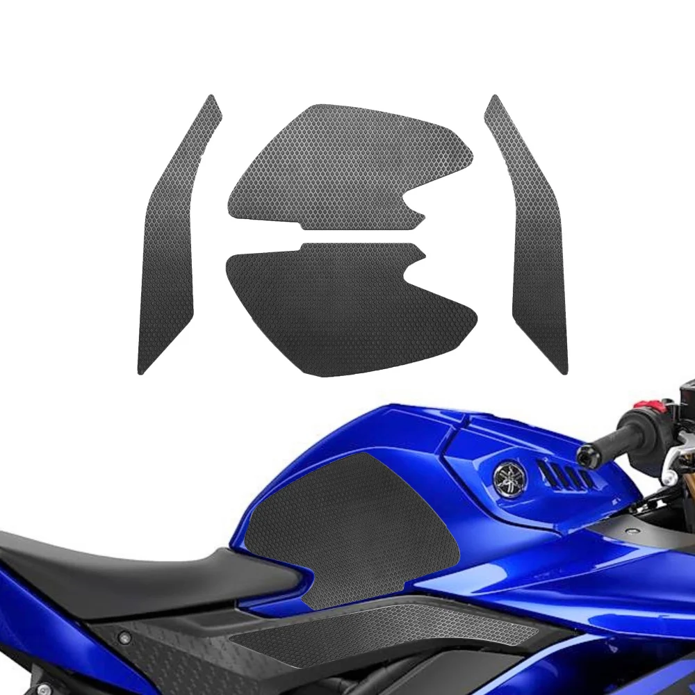 

Snake Skin Tank Pads Grips Protector Stickers Decal Knee Side Fuel Traction Pad For Yamaha YZF R3 2019 2020 2021 R25
