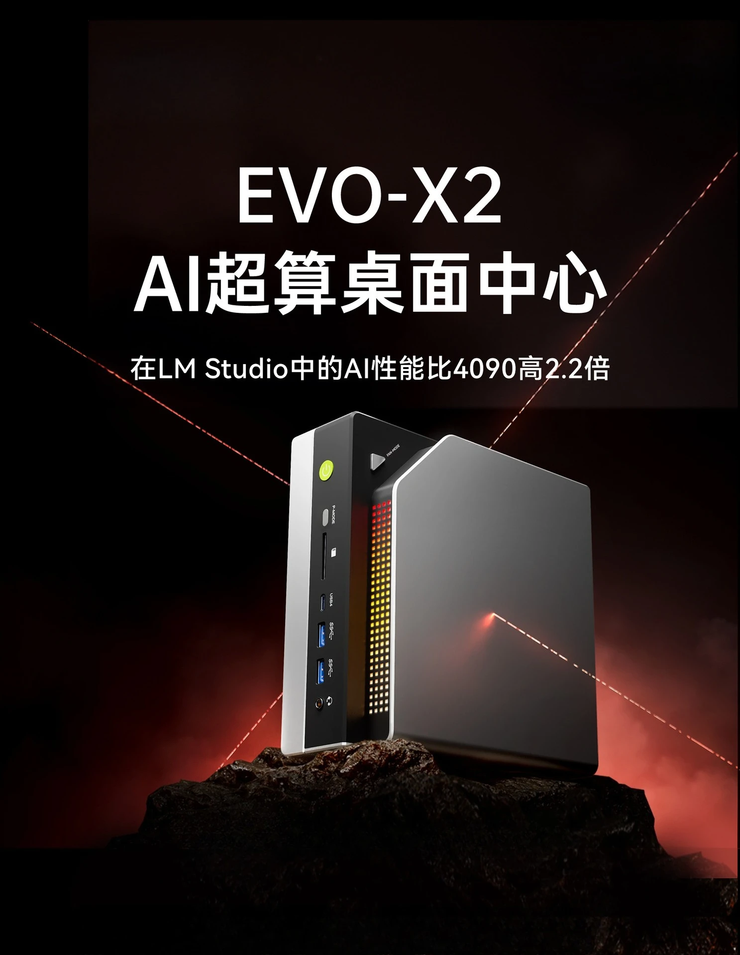 وحدة تحكم صغيرة AMD Max395 Game Office Clip AI Big Model