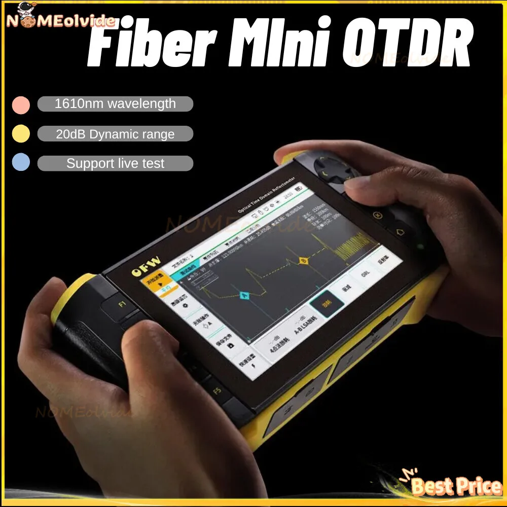 Touchable Screen Optical Time-Domain Reflectometer 1610Nm Active Fiber Live Test OTDR Built In OPM VFL OLS