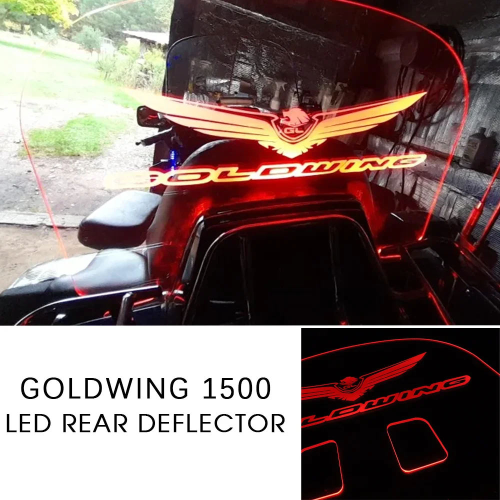 GOLDWING 1500 Motorcycle Rear Deflector for HONDA GOLD WING 1500 Accessories LED Windshield Goldwing1500 GL1500 Spoiler