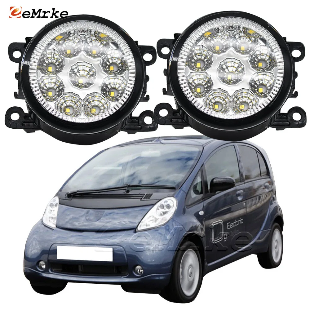 2x LED Fog Lights Lamp DRL Headlights for Peugeot iOn /Citroen C-Zero /Mitsubishi i-MiEV 2010 2011 012 2013 2014 2015 2016 2017