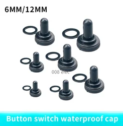 A13 10pcs/lot  Toggle Switch Waterproof Rubber Resistance Cover Cap Boot Black  Switch Knob Cap Waterproof Boot Cover  12mm