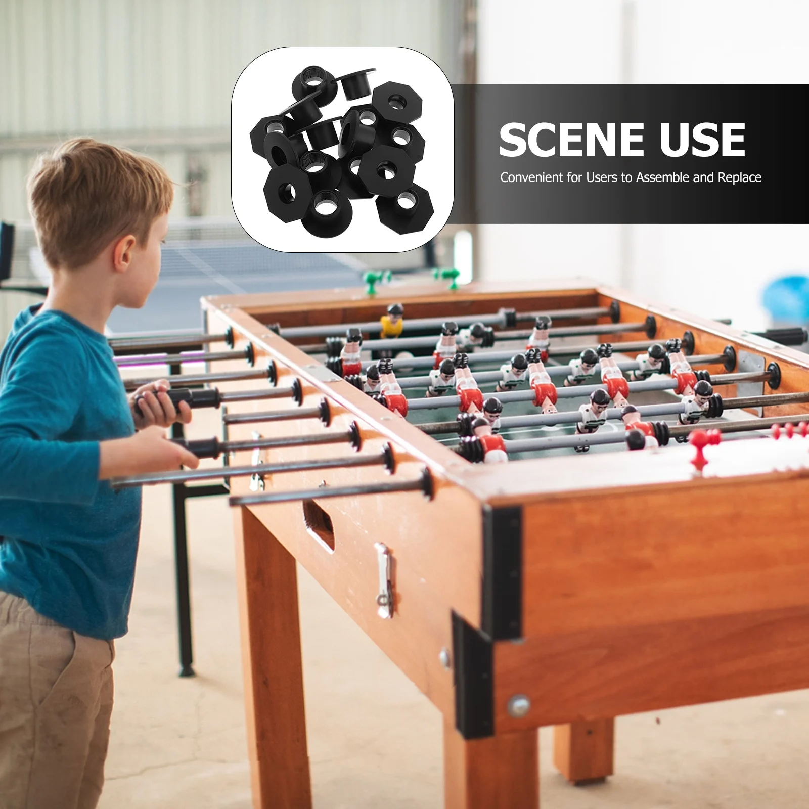 مجموعة ملحقات محامل آلة طاولة كرة القدم فووسبالل، دوران سلس، قطع غيار منزلية، معدات رياضية للفريق