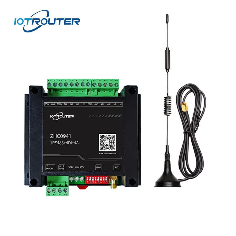 

433 МГц LoRa Modbus Аналоговый узл ввода-вывода Блок управления беспроводной передачей для проектов Интернета вещей Радиочастотные модули
