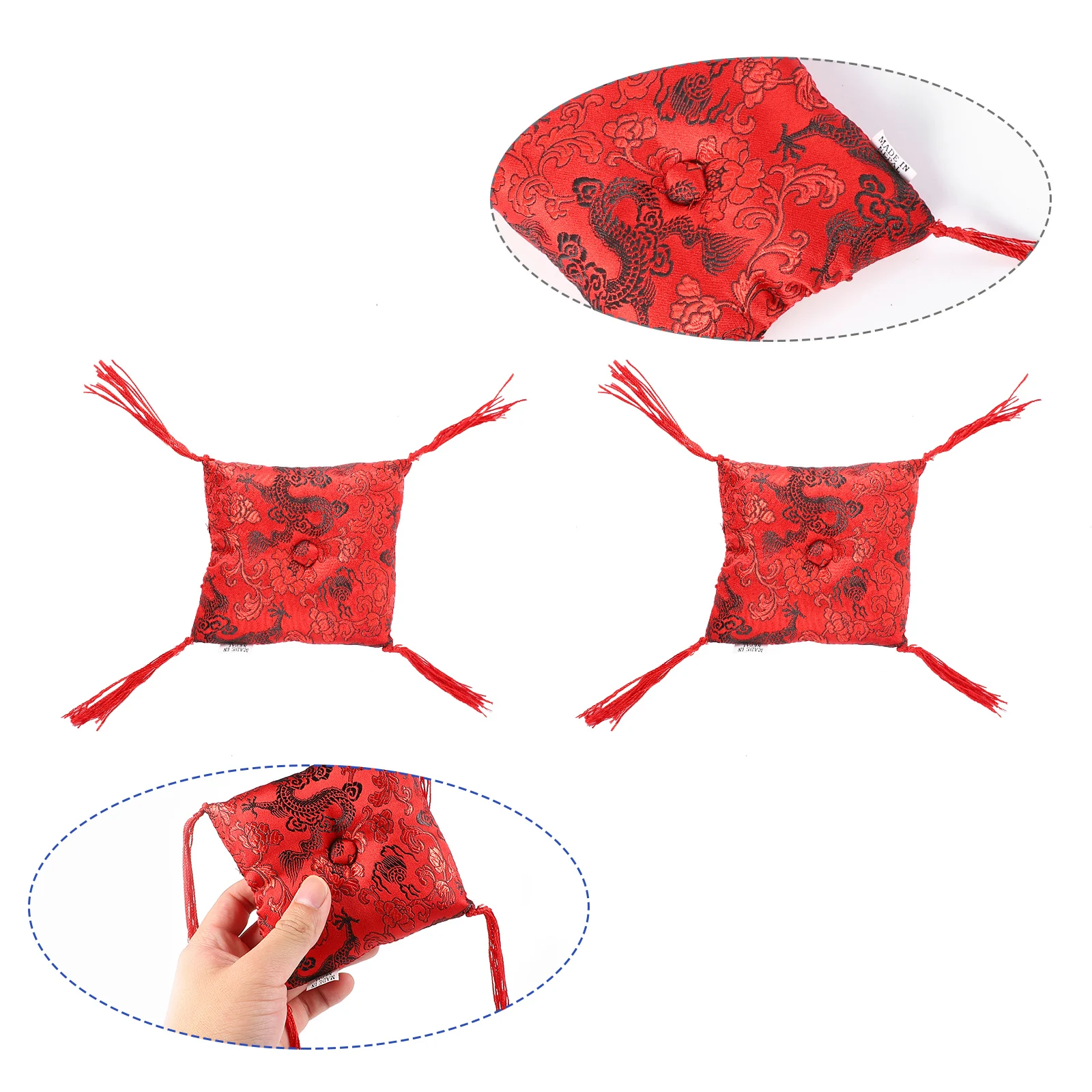 

1 Pcs Elegant Cloth Singing Bowl Cushion Tibetan Singing Bowl Pad Meditation Cushion Yoga Mat
