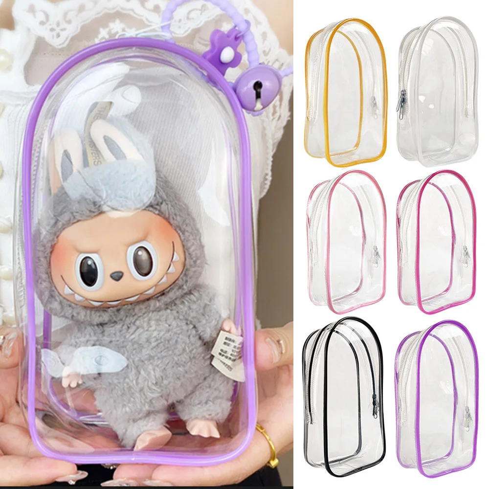 

Big Transparent Doll Protective Cover Dustproof Hanging Bag Pendent Key Wallet Anime Peripheral Dolls Bags PVC Unisex Clear