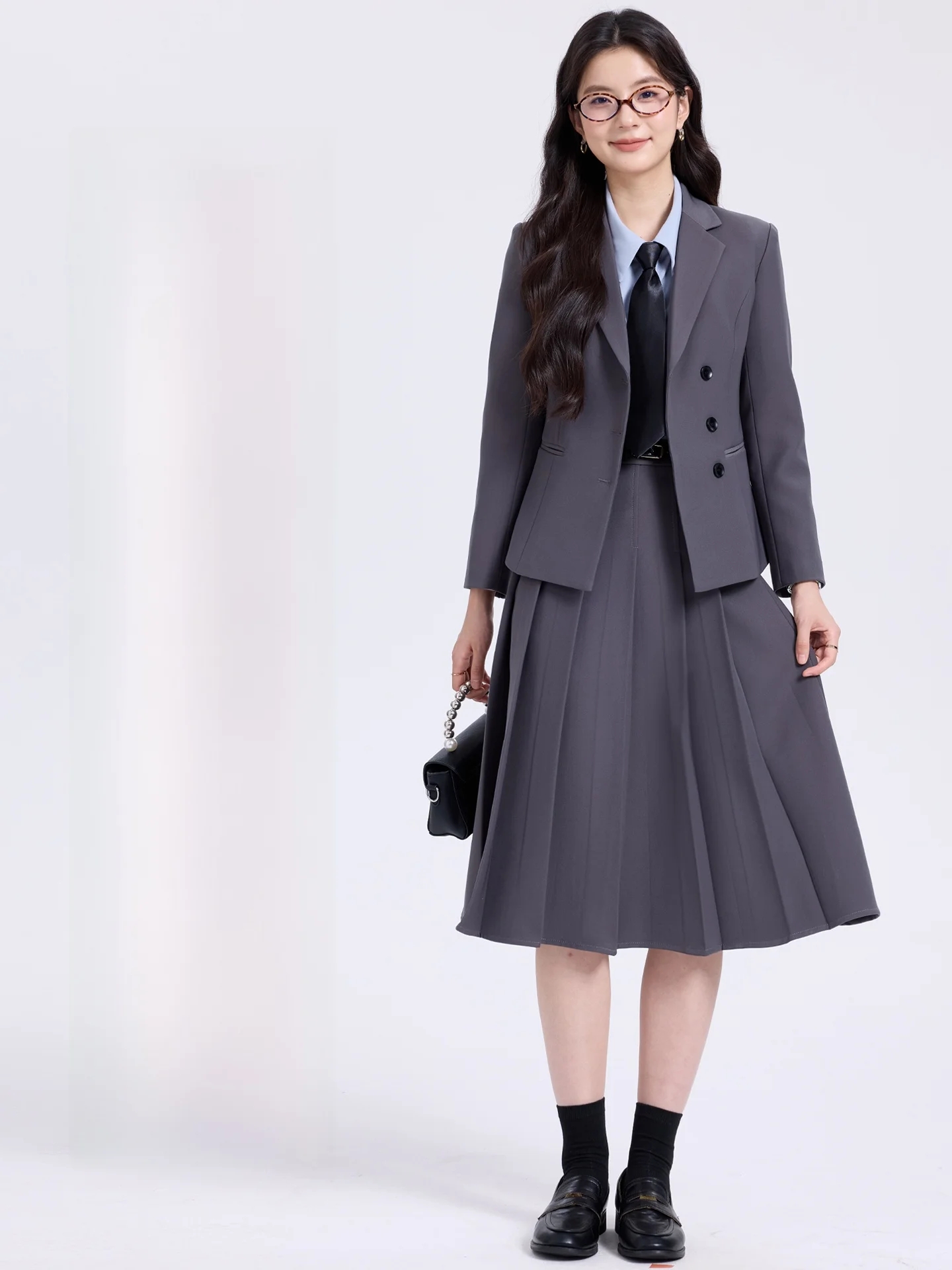 Women's Suit Set Interview Wardrobe Essential Elegant Miniature Professional Sensation Commuting Style Standard Fit Three But...