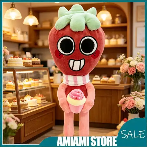 Cartoon Dandy Sprout Deluxe Plush Toy Ice Cream Strawberry Cupcake Stuffed Doll Game Peripheral Home Decorate Game Collectors