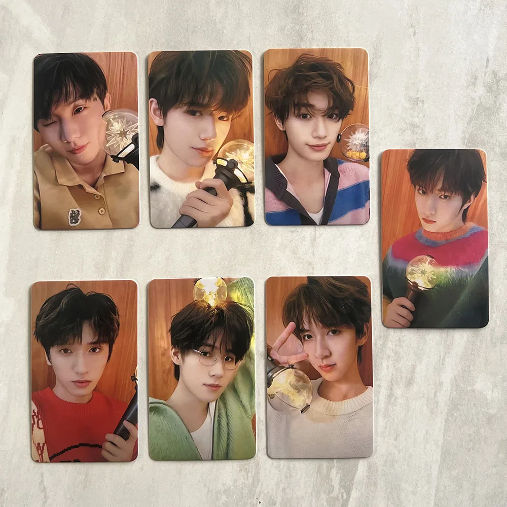 TNT 7PCS 2.0 Lightstick Photo Card Ding Chengxin Song Yaxuan Ma Jiaqi Star Peripheral Double-Sided LOMO Cards Fans Gifts