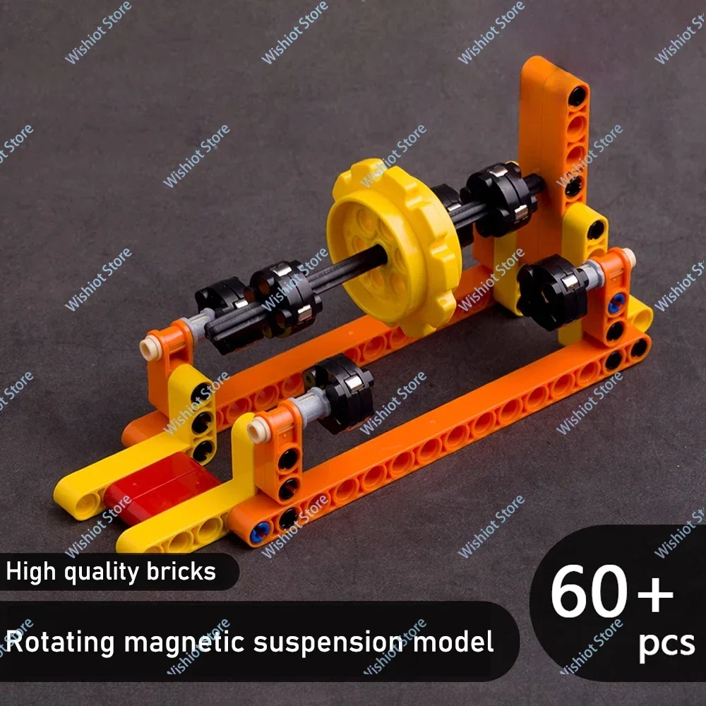 Klocki konstrukcyjne MOC Obrotowy model zawieszenia magnetycznego Kreatywna nauka i edukacja Magnes Pływające ozdoby Zabawki dla dzieci Prezenty