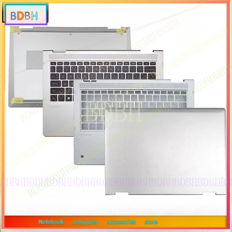 NEW For ProBook x360 430 G7  435 G8 Laptop LCD Back Cover Front Palmrest Bottom Hinge Case Backlight Keyboard