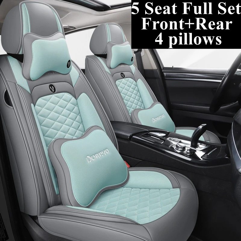 Front+Rear Car Seat Cover for Toyota 4runner Avalon Avensis Camry Chr Fortuner Highlander Land Cruiser Rav4 Reiz Sai Venza Zelas