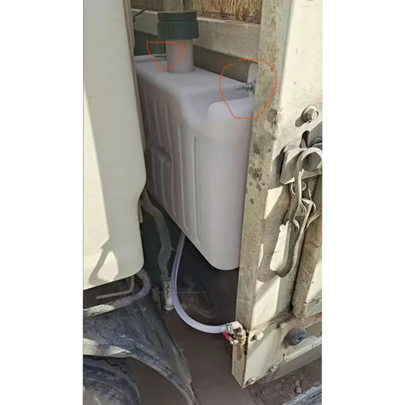 17L Truck Mounted Hand Washing Water Tank With 1M Hose And Faucet Water Storage Water Tank Vehicle Mounted Back Type Water Tank