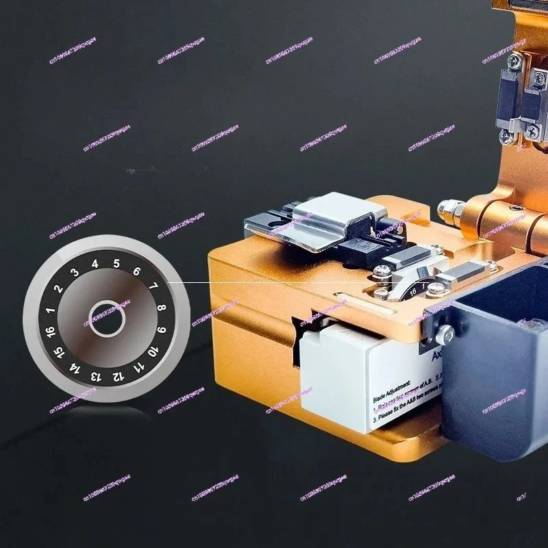 S09 High-Precision Fiber Optic Cutter with Waste Fiber Box & Automatic Knife Return 16-Blade