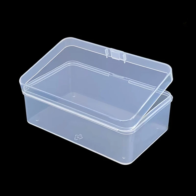 Mini Plastic Box Rectangular Box Translucent Box Packing Box Storage Box Dustproof Durable Strong Jewelry Storage Case Container