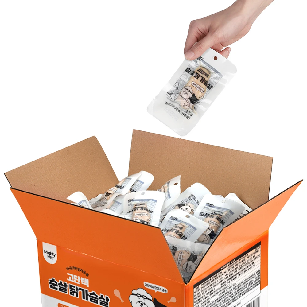 대용량 마이티펫 고양이가 최애 간식 순살 닭가슴살 100개입 2.2kg 1box - 2