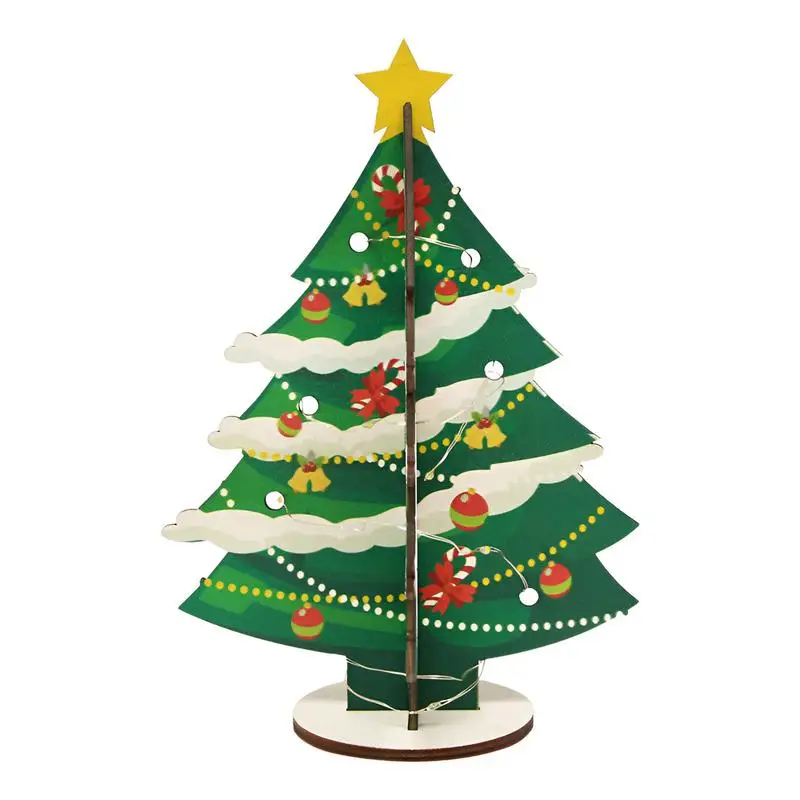 Wooden Christmas Tree Decor Wooden Christmas Tree Tabletop Ornaments Sanding Christmas Tree Wood Sign Tabletop Decoration For