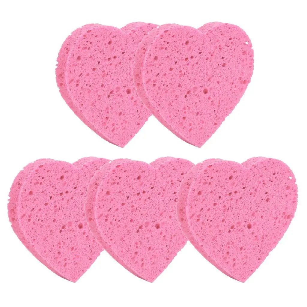 5pcs Compressed Facial Sponge Cellulose Cleansing Sponges Reusable Cosmetics Makeup Remover Pads for Neck Body