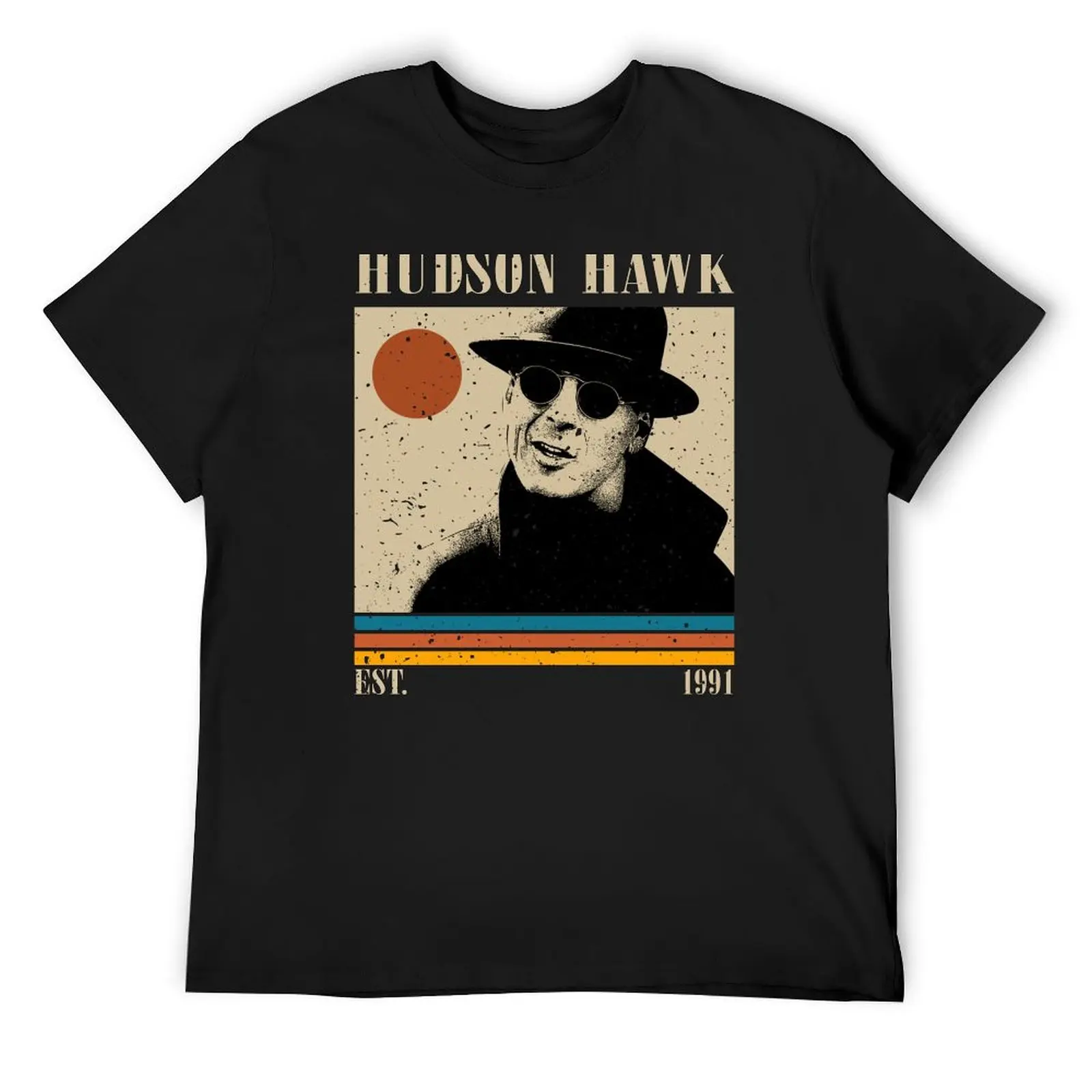 Retro Hudson Hawk T-Shirt sweat oversizeds mens graphic t-shirts hip hop