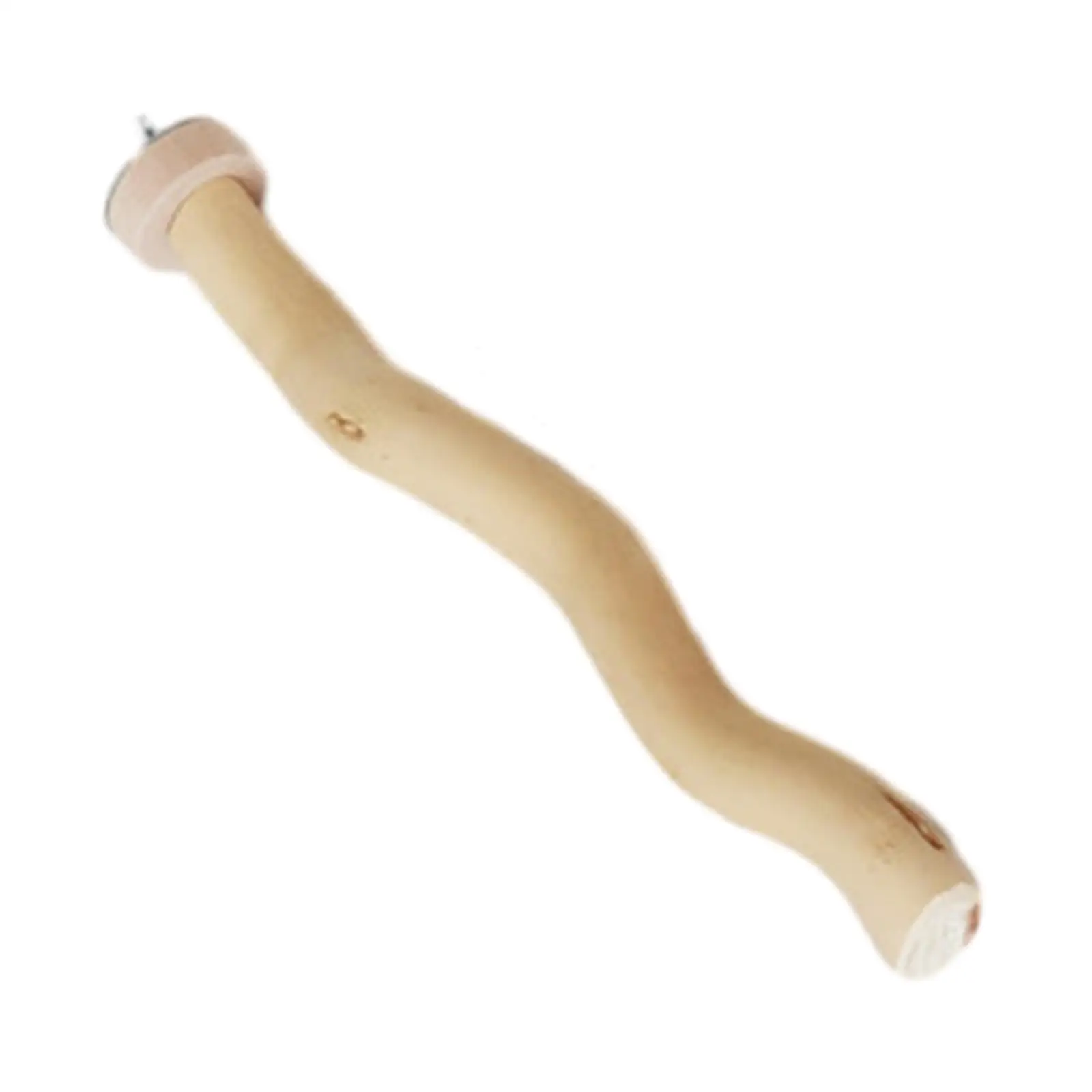 Percha de madera natural para pájaros – Trepar y afilar garras - imagen 2