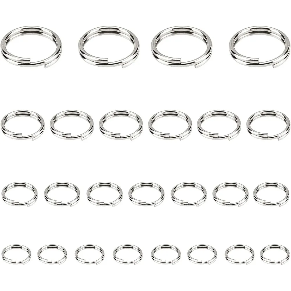 

800 шт. 4,5/5/7/8 мм разрезные брелоки для ключей из нержавеющей стали металлический разрезной брелок для ключей кольца для поделок домашние наборы