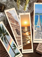 30pcs Landscape bookmarks Reading pages marked paper cards Books marked student supplies Message cards
