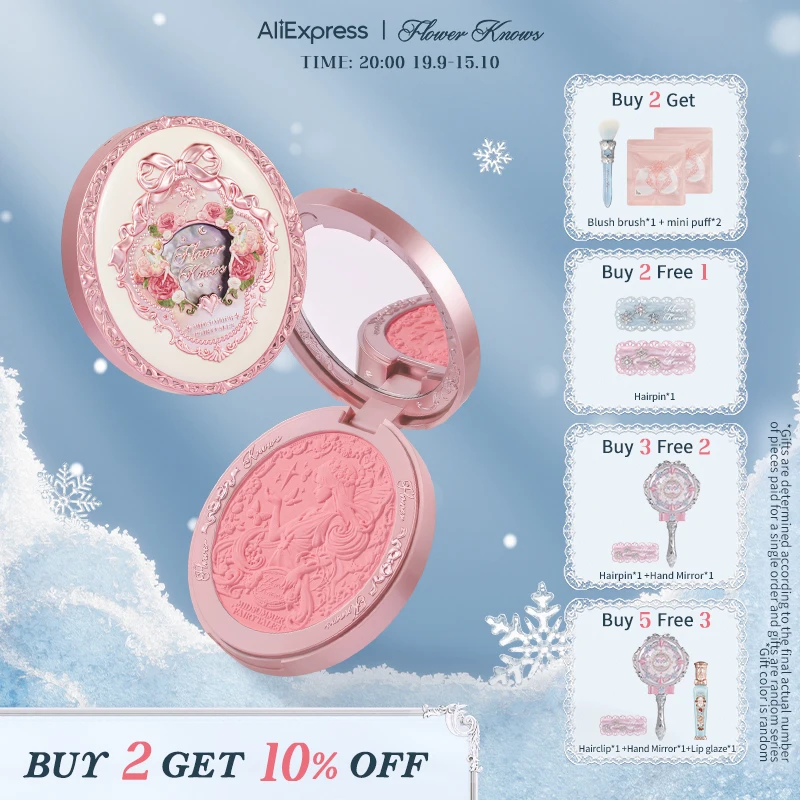 Flower Knows Midsummer Fairytales Collection Velvet Embossed Blush