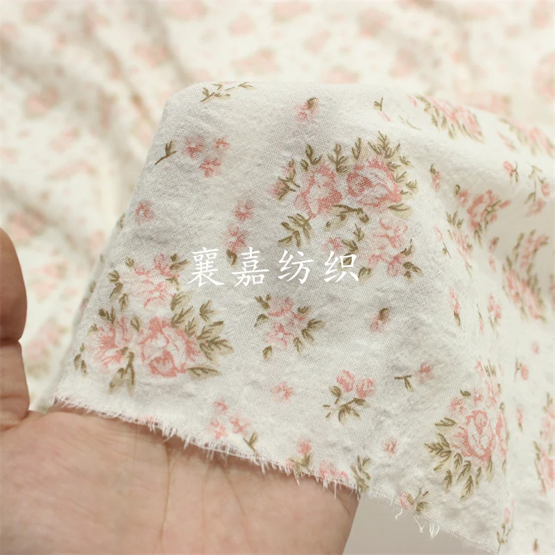 140x50cm Thin Cotton Blended Fabric, Making Soft and Breathable Small Floral Children\'s Clothing Cloth