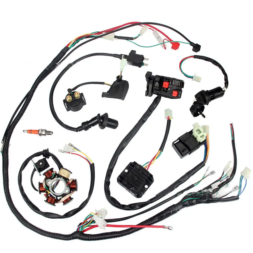 Wiring Harness CDI Coil For GY6 150cc ATV Quad Buggy Go kart Ignition System