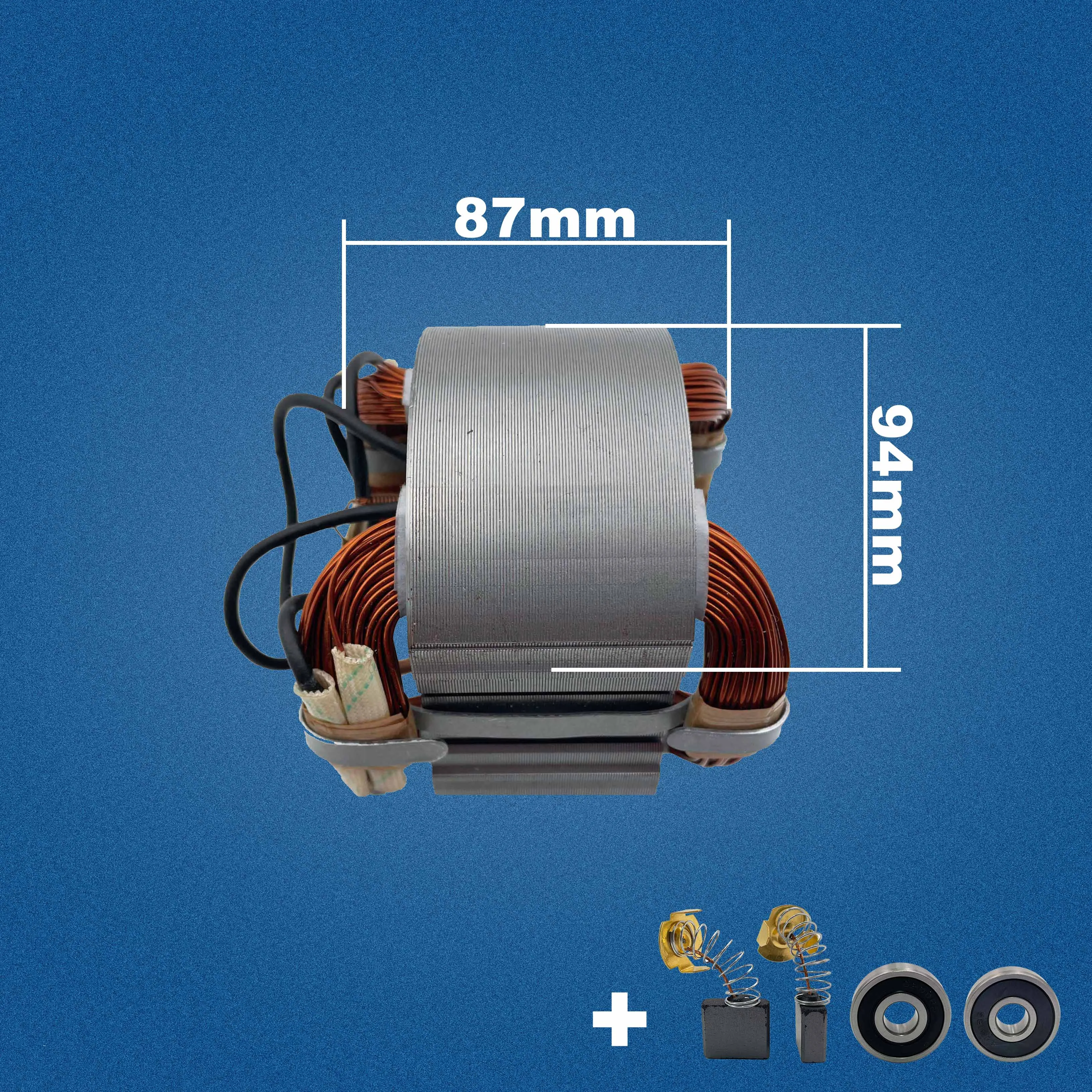 Vervangende Ankerrotor Voor Makita Haakse Slijpers GA7020 & GA9020 – 220-240V, Met Ventilator, 80 Mm Vervangende Ankerrotor Voor Makita Haakse Slijpers GA7020 & GA9020 – 220-240V, Met Ventilator, 80 Mm