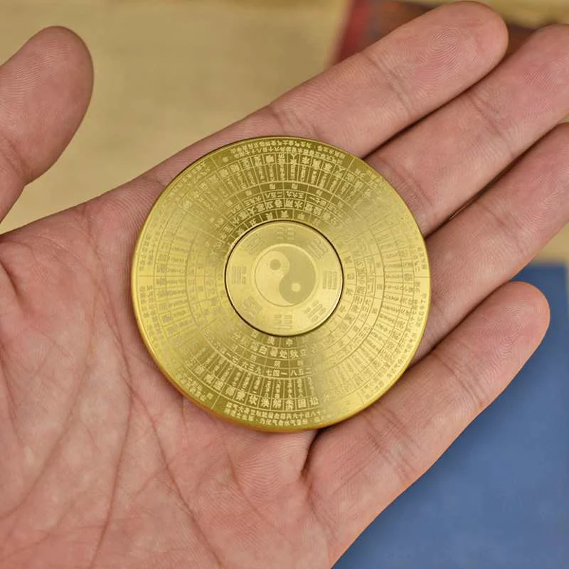 Chinese Style Tai Chi Fidget Spinner for Adults Teens ADHD Stress Anxiety Relief Toys Metal EDC Gadgets Novelty Gifts