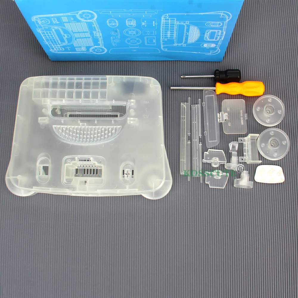 

Replacement Housing Shell Translucent Case for N64 Nintendo 64 Replacement Case Transparent Boxes Accessories