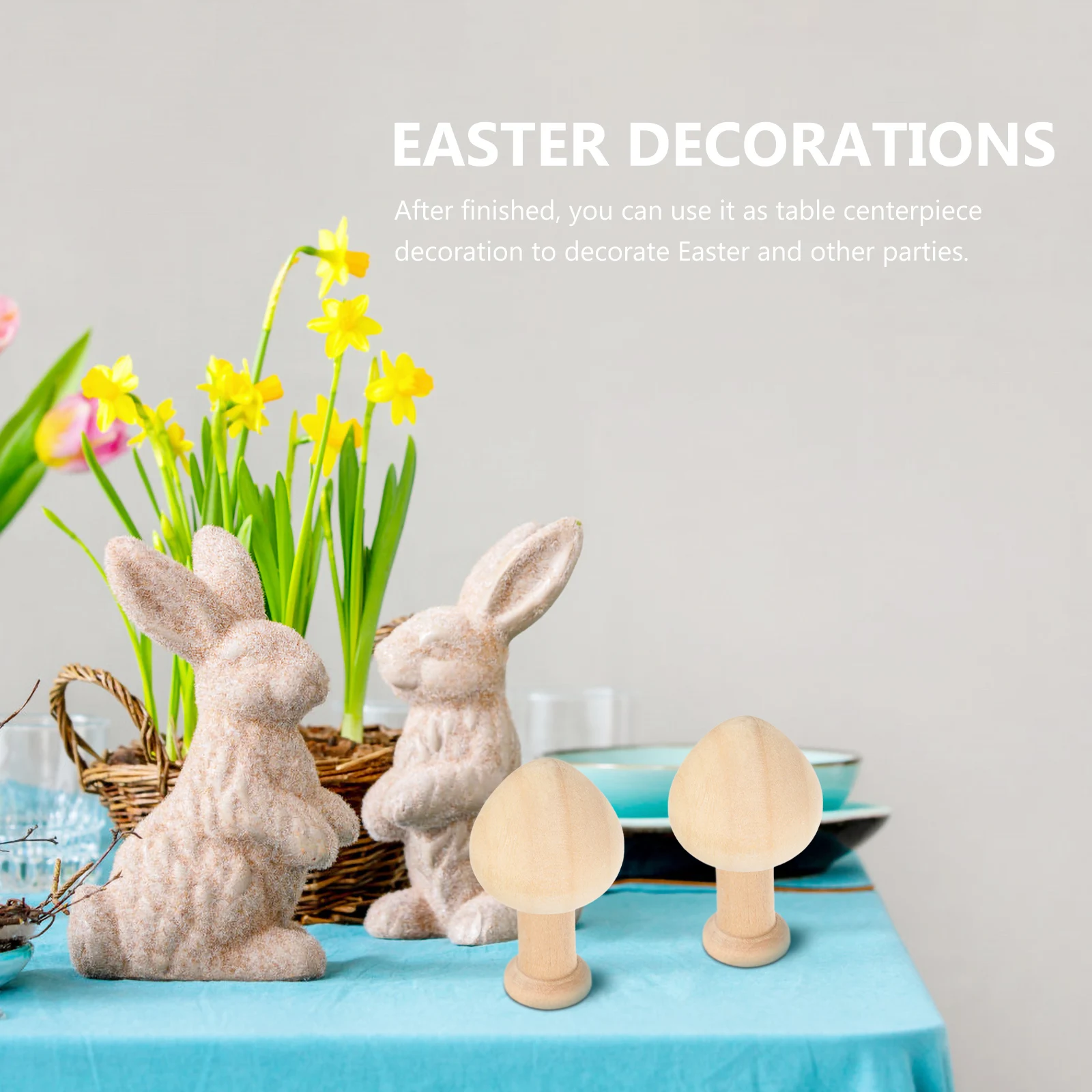 

10pcs Unfinished Wooden Mini Trees for DIY Crafts Easter Party Decorations Kids Supplies Smooth Surface Safe No Burr