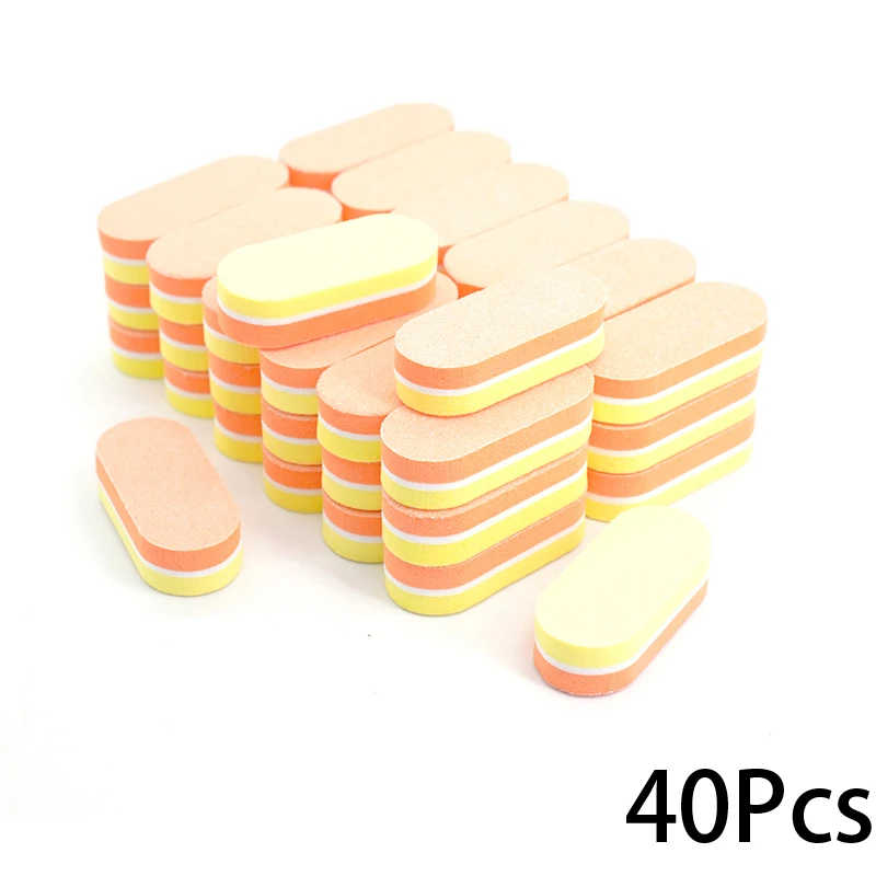 50Pc Professionelle Mini Nägel Kunst puffer Datei 100/180 Schleifpapier Maniküre Tipps Pflege Datei Schleifen Polieren Schleifen Ausrüstung Werkzeug