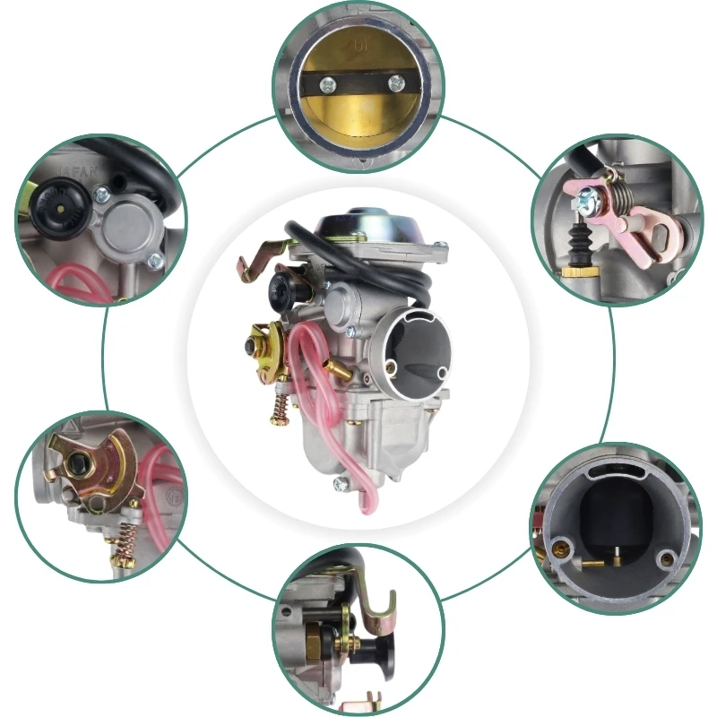 Motorcycle Carburetor For Suzuki GN250 GN300 Dr250 Compatible Yamaha Sr250 Roketa JS400-7 HS400 Scout 300CC-400CC Engine Carb