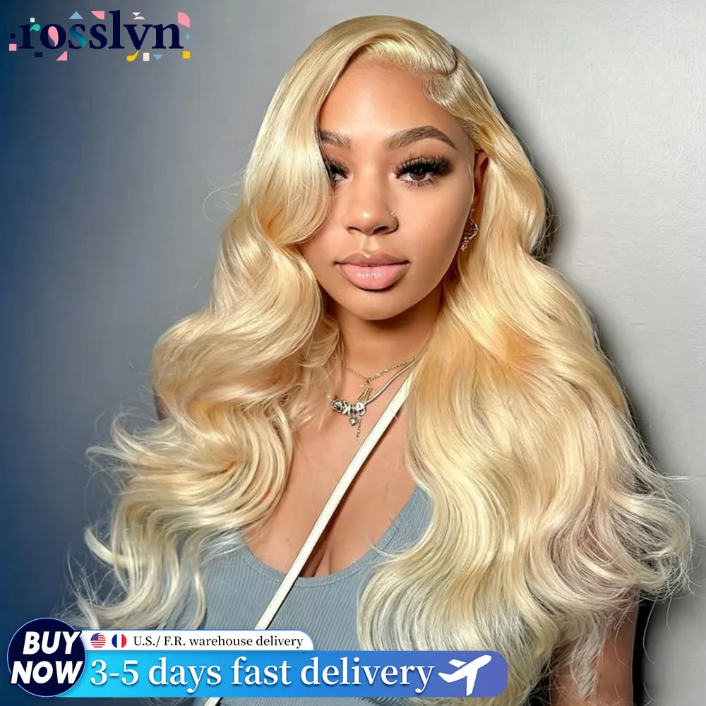 613 Blonde Body Wave Human Hair Wigs 13x6 13x4 HD Transparent Lace Frontal Wig Pre Plucked Brazilian 36 inch 613 Invisible Lace Front Wigs