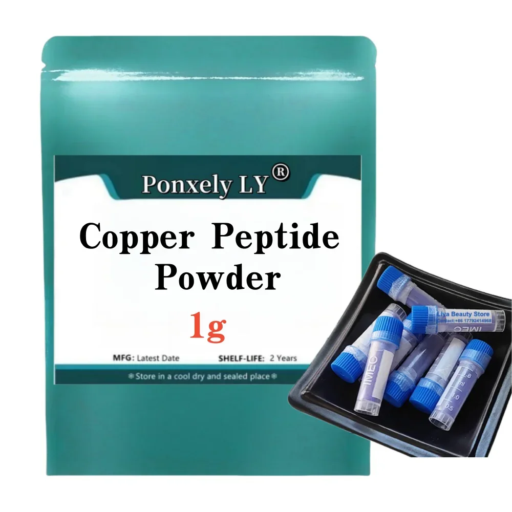 

Factory Supply Blue Copper Peptide Powder Improve Skin Ghk-cu Glycyl-l-histidyl-l-lysine Cosmetic Material