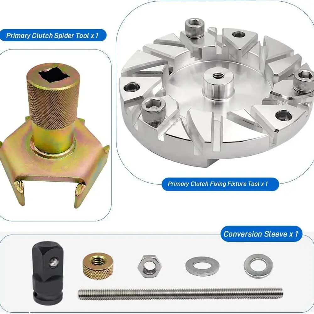 Primary Clutch Fixing Fixture Tool & Clutch Spider Removal Tool Kit Compatible with Polaris 800 700 500 570 Ranger Sportsman Mag