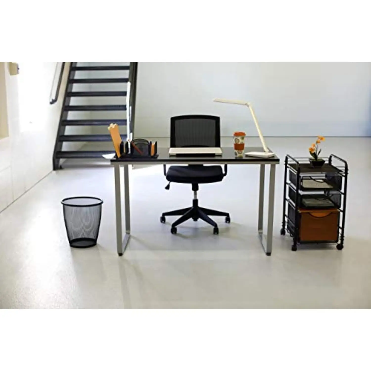 Large File Cart with Hanging Folder Drawer & 2 Supply Drawers, Letter-Size Steel Rolling Storage, Customized