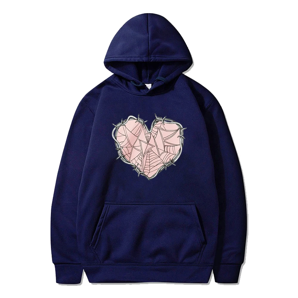 Men Hoodie  XPLR Sam and Colby Merch Web Heart Hoodie Women Men Sweatshirt Casual Hip Hop Streetwear y2k Clothing