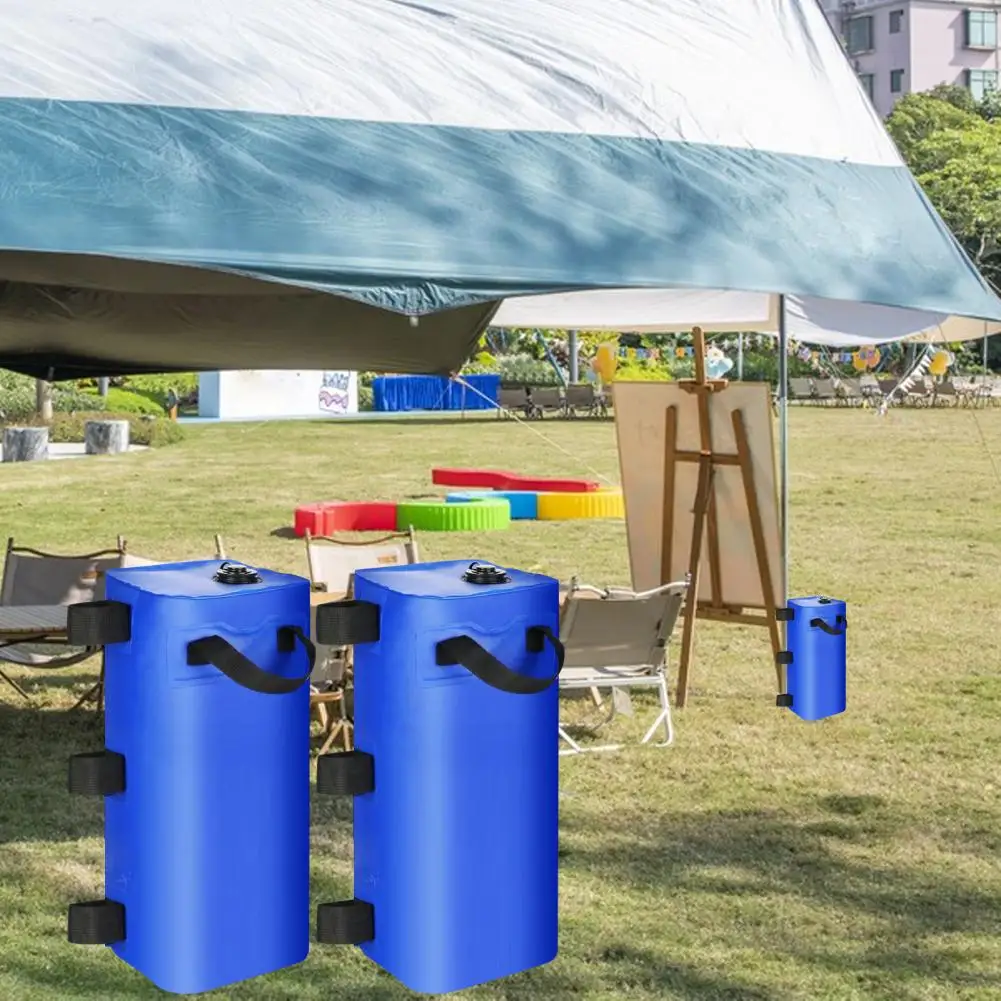 

4Pcs 25L Canopy Water Weight Bag Waterproof Windproof Rectangle Popping Canopy Tent Sun Shelter Patio Umbrella Gazebo Weight Bag