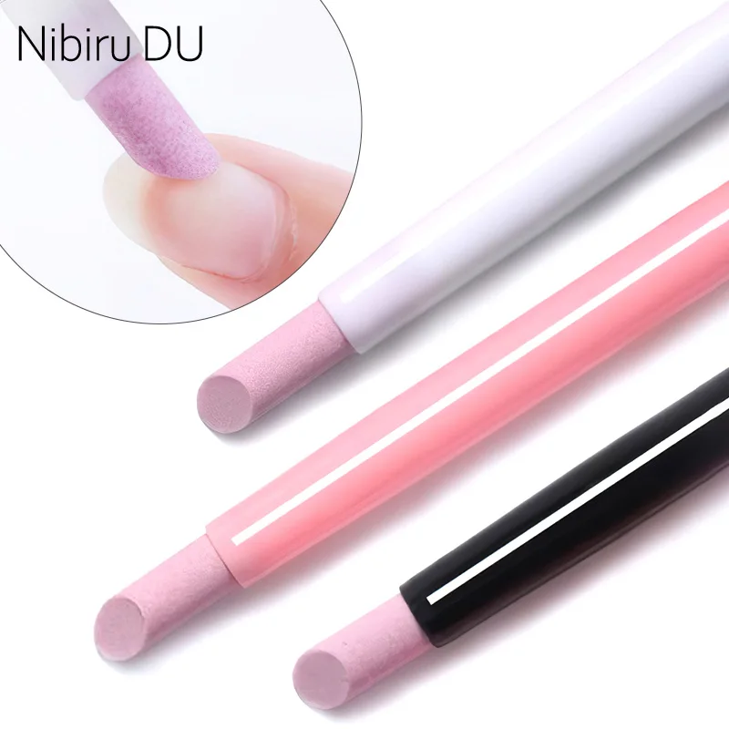 5/1PCS Quartz Scrub Nail File Cuticle Remover Dead Skin Remover Lightweight Portable Manicure Stick Nail Files Accessories Tools