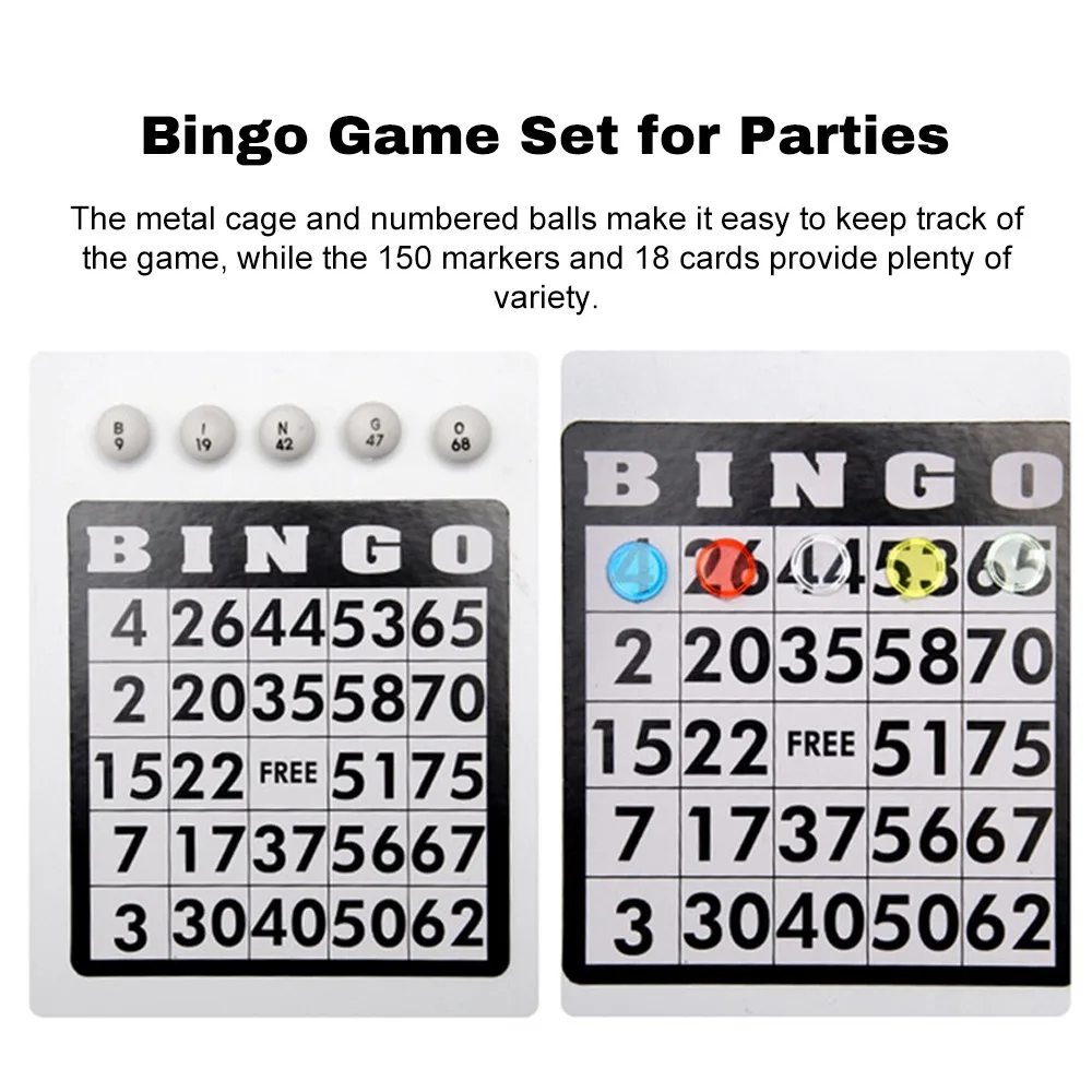 6 Inch Bingo Machine Manual Operated 75 Balls Lucky Draw Game Portable Hand Crank Lottery Draw Machine Family Entertainment