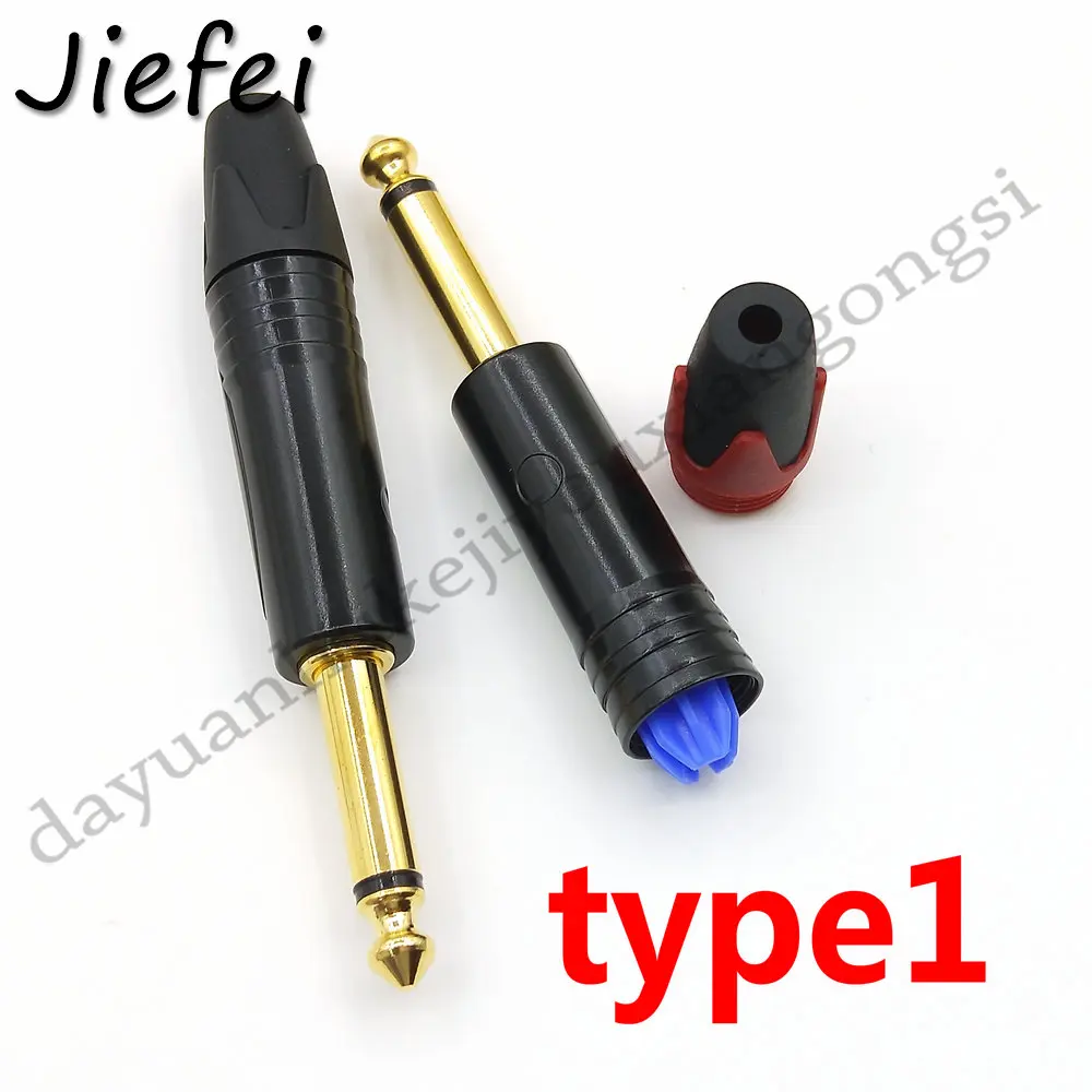 Imagem -04 - Polegada 6.35 mm Mono Estéreo Jack Macho Plug Conector de Solda Faça Você Mesmo para Microfone Suporte Dropshipping 20100 Peças 4