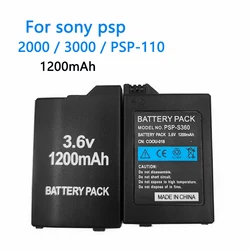 1200mAh 3.6V Rechargeable Lithium Ion Battery Pack for Sony PSP2000 PSP3000 PSP-S110 Console Gamepad Replacement Batteries