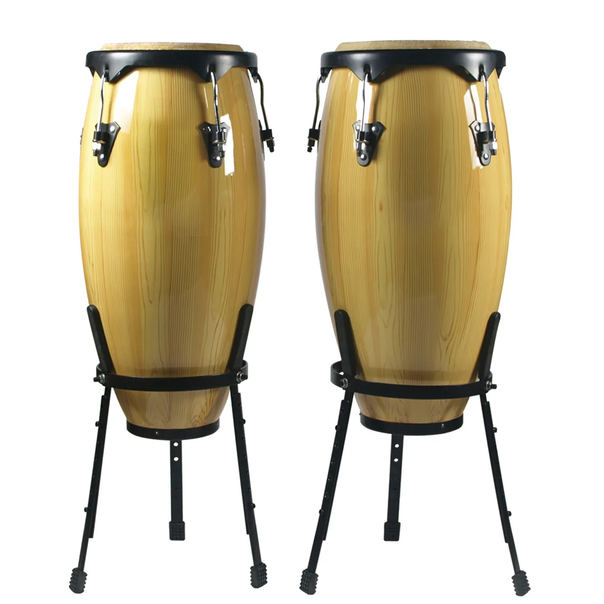 

Musical Instrument Drums 10 Inch+11 Inch Conga Drum With Stand