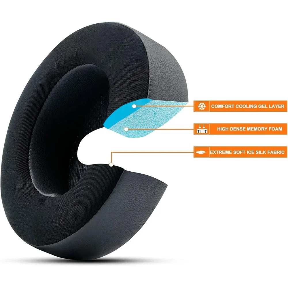 Sport Cooling-Gel Replacement Ear Pads for Beats Studio 2 & Studio 3 Headphones Ear Cushions, Headset Ear Cover